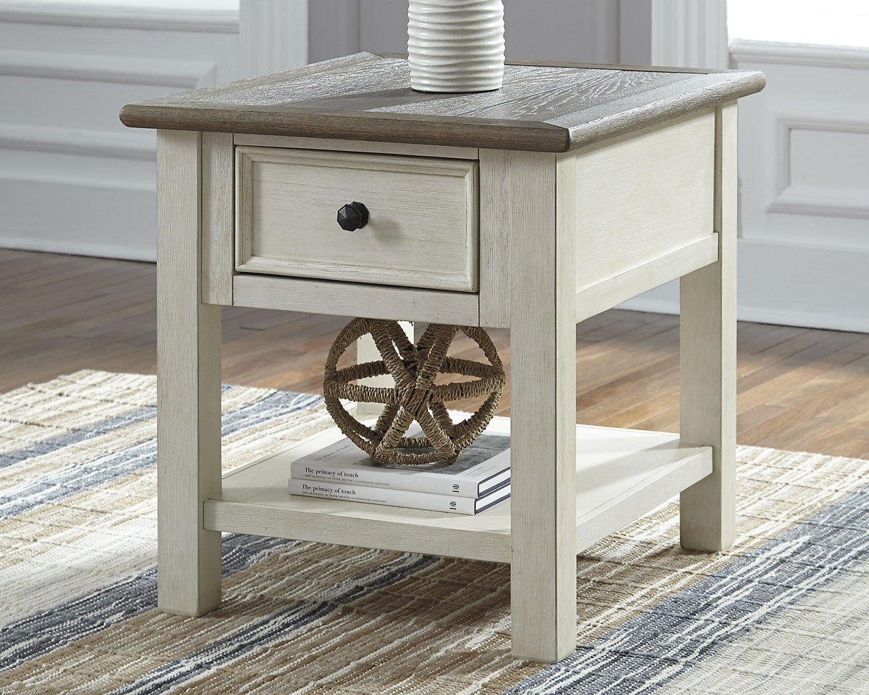 Bolanburg 2 End Tables at Walker Mattress and Furniture Locations in Cedar Park and Belton TX.