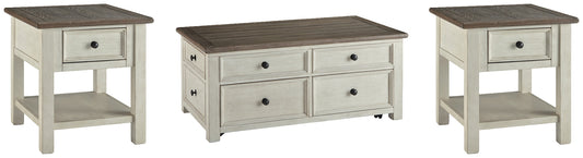 Bolanburg Coffee Table with 2 End Tables at Walker Mattress and Furniture Locations in Cedar Park and Belton TX.