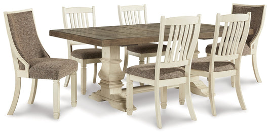 Bolanburg Dining Table and 6 Chairs at Walker Mattress and Furniture Locations in Cedar Park and Belton TX.