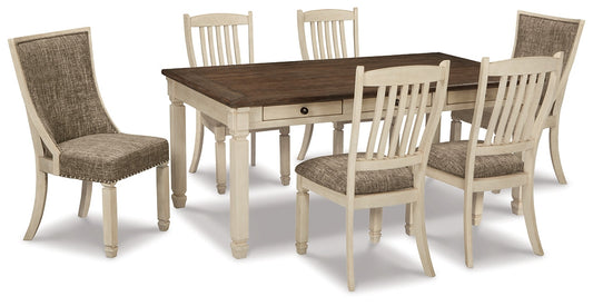 Bolanburg Dining Table and 6 Chairs at Walker Mattress and Furniture Locations in Cedar Park and Belton TX.