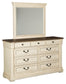 Bolanburg Dresser and Mirror at Walker Mattress and Furniture Locations in Cedar Park and Belton TX.
