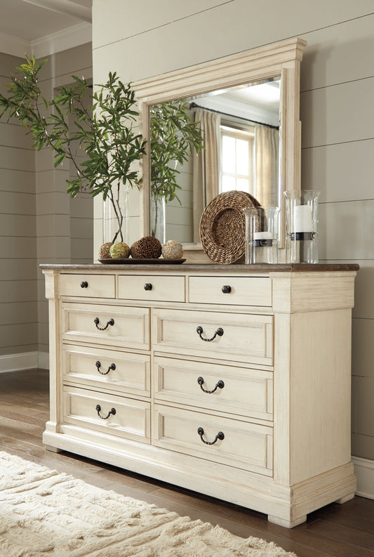 Bolanburg Dresser and Mirror at Walker Mattress and Furniture Locations in Cedar Park and Belton TX.