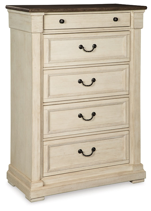 Bolanburg Five Drawer Chest at Walker Mattress and Furniture Locations in Cedar Park and Belton TX.