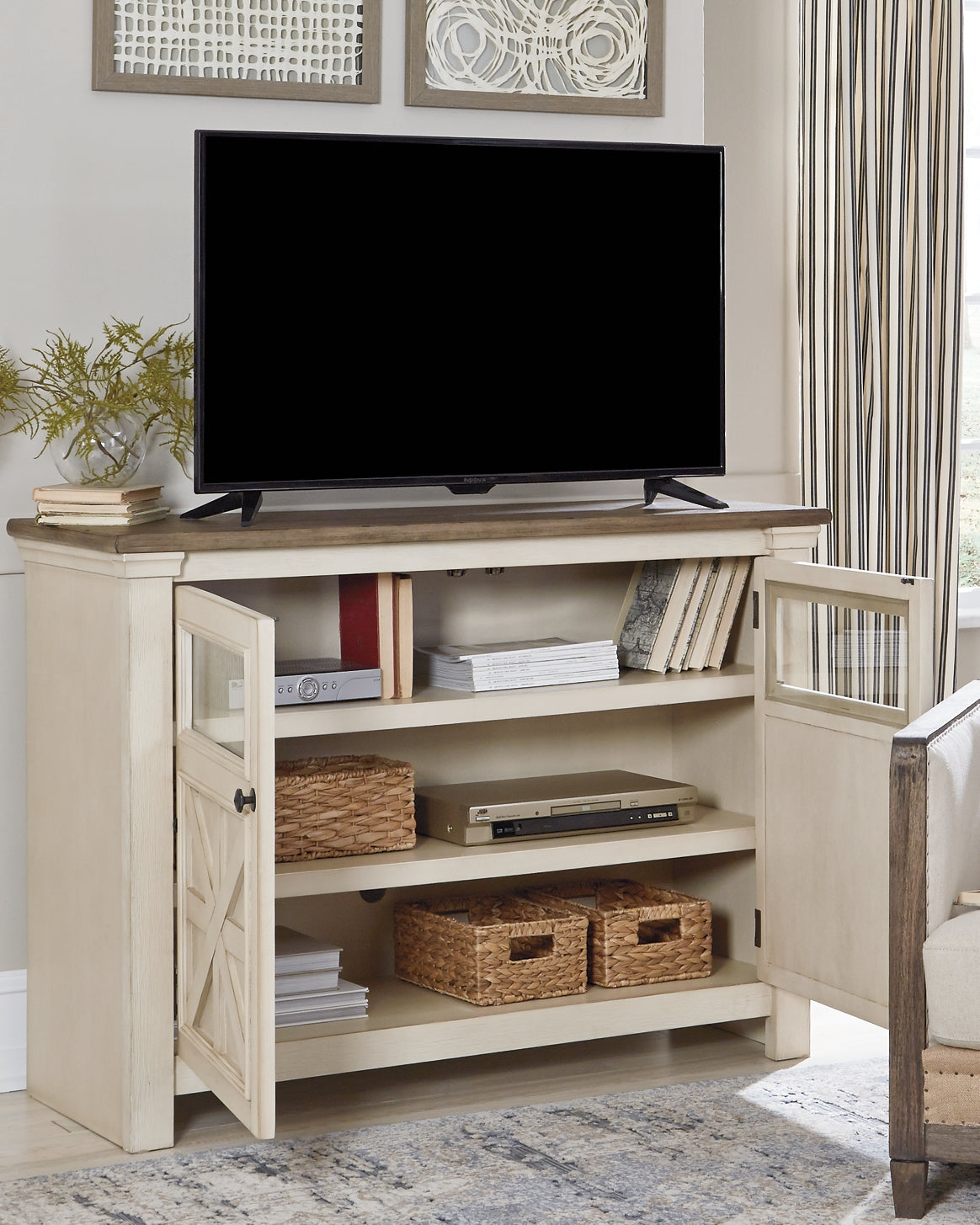 Bolanburg Medium TV Stand at Walker Mattress and Furniture Locations in Cedar Park and Belton TX.