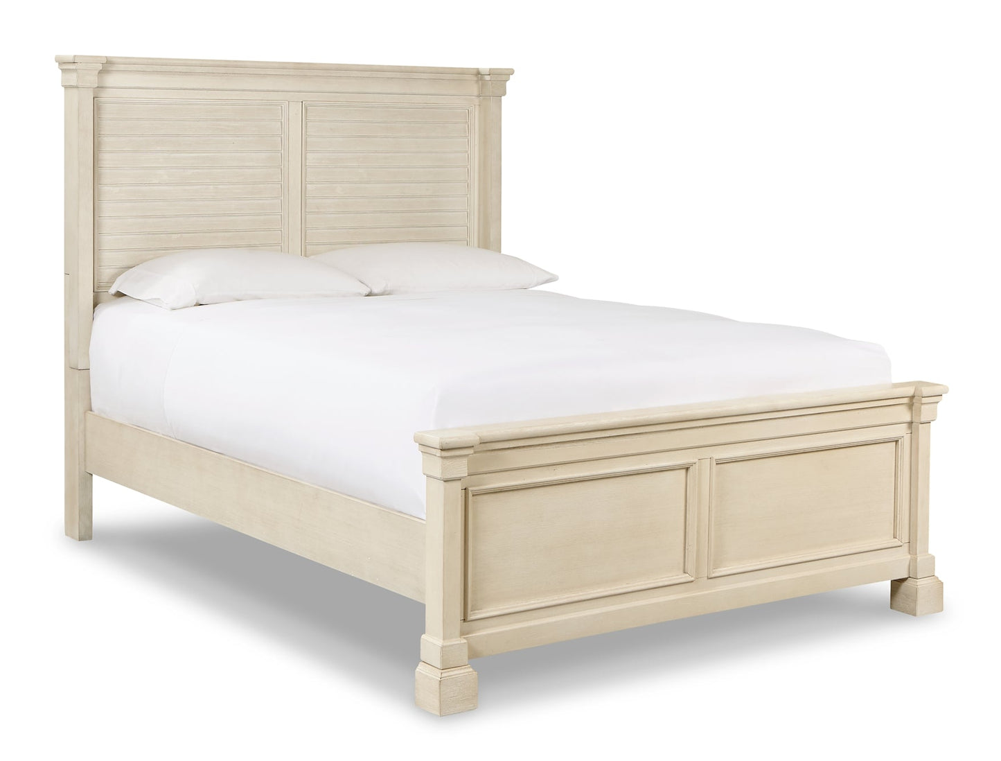 Bolanburg Queen Panel Bed with Mirrored Dresser, Chest and 2 Nightstands at Walker Mattress and Furniture Locations in Cedar Park and Belton TX.