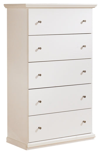 Bostwick Shoals Five Drawer Chest at Walker Mattress and Furniture Locations in Cedar Park and Belton TX.