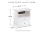 Bostwick Shoals One Drawer Night Stand at Walker Mattress and Furniture Locations in Cedar Park and Belton TX.