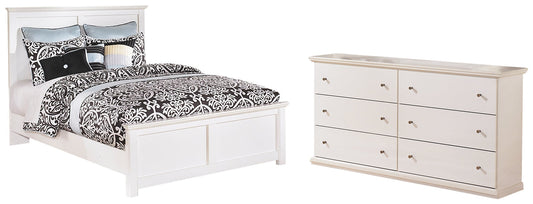 Bostwick Shoals Queen Panel Bed with Dresser at Walker Mattress and Furniture Locations in Cedar Park and Belton TX.
