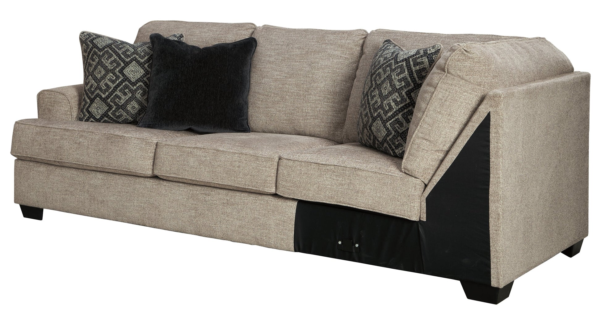 Bovarian 2-Piece Sectional with Ottoman at Walker Mattress and Furniture Locations in Cedar Park and Belton TX.
