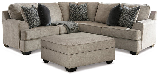 Bovarian 2-Piece Sectional with Ottoman at Walker Mattress and Furniture Locations in Cedar Park and Belton TX.