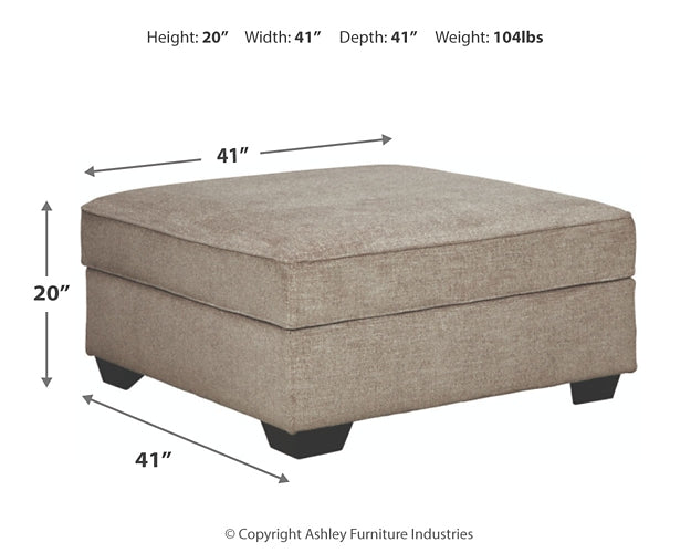 Bovarian 2-Piece Sectional with Ottoman at Walker Mattress and Furniture Locations in Cedar Park and Belton TX.