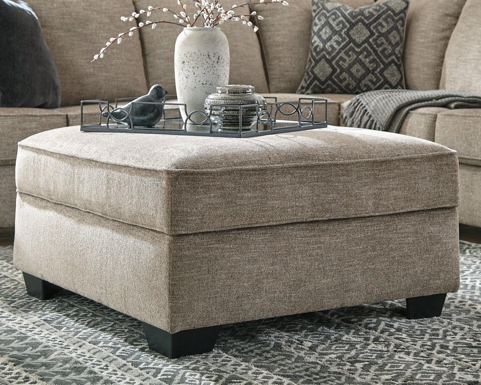 Bovarian 2-Piece Sectional with Ottoman at Walker Mattress and Furniture Locations in Cedar Park and Belton TX.