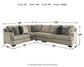 Bovarian 3-Piece Sectional with Ottoman at Walker Mattress and Furniture Locations in Cedar Park and Belton TX.