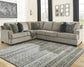 Bovarian 3-Piece Sectional with Ottoman at Walker Mattress and Furniture Locations in Cedar Park and Belton TX.