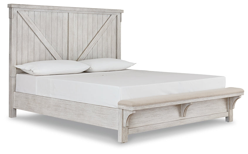 Brashland Queen Panel Bed at Walker Mattress and Furniture Locations in Cedar Park and Belton TX.