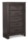 Brinxton Full Panel Bed with Mirrored Dresser, Chest and Nightstand at Walker Mattress and Furniture Locations in Cedar Park and Belton TX.