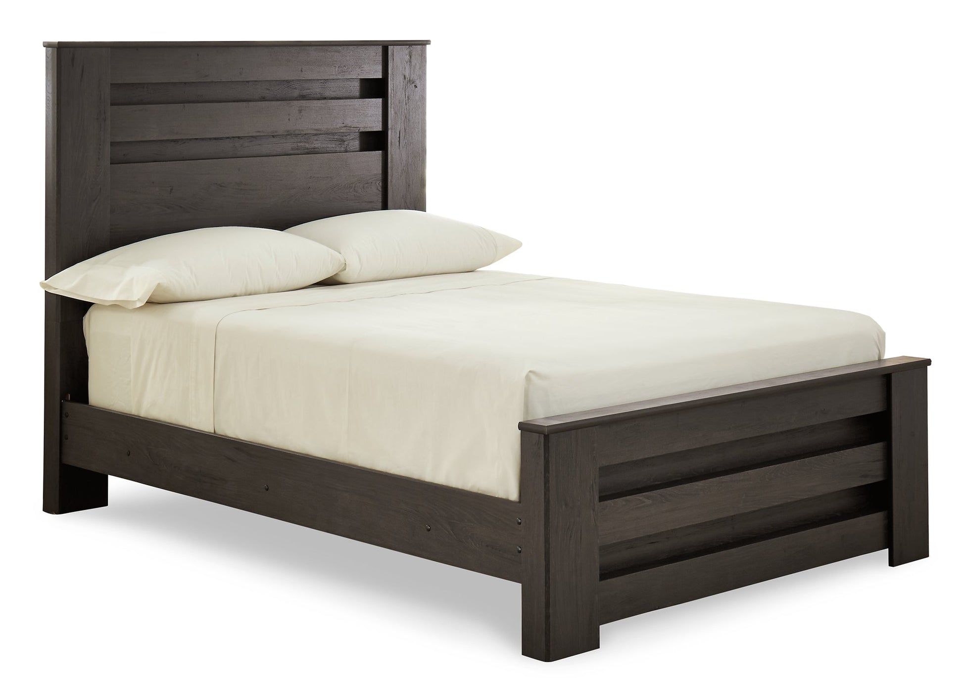 Brinxton Full Panel Bed with Mirrored Dresser, Chest and Nightstand at Walker Mattress and Furniture Locations in Cedar Park and Belton TX.
