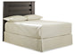 Brinxton King/California King Panel Headboard with Mirrored Dresser and 2 Nightstands at Walker Mattress and Furniture Locations in Cedar Park and Belton TX.