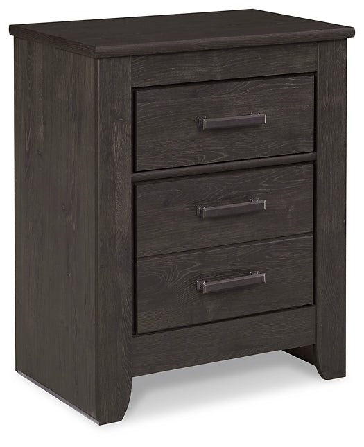 Brinxton King/California King Panel Headboard with Mirrored Dresser and 2 Nightstands at Walker Mattress and Furniture Locations in Cedar Park and Belton TX.