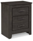 Brinxton King/California King Panel Headboard with Mirrored Dresser and 2 Nightstands at Walker Mattress and Furniture Locations in Cedar Park and Belton TX.
