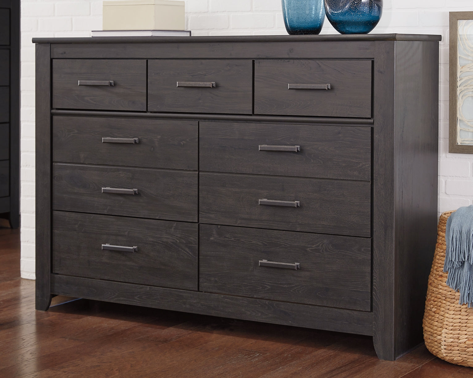 Brinxton Seven Drawer Dresser at Walker Mattress and Furniture Locations in Cedar Park and Belton TX.