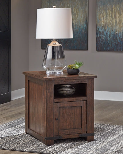 Budmore Rectangular End Table at Walker Mattress and Furniture Locations in Cedar Park and Belton TX.