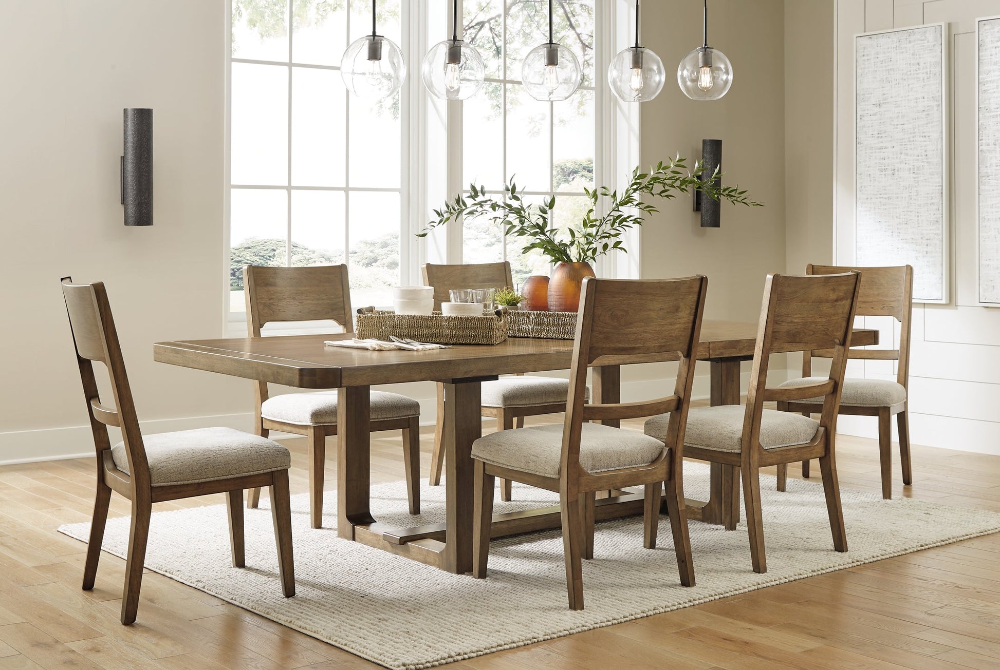 Cabalynn Dining Table and 6 Chairs at Walker Mattress and Furniture Locations in Cedar Park and Belton TX.