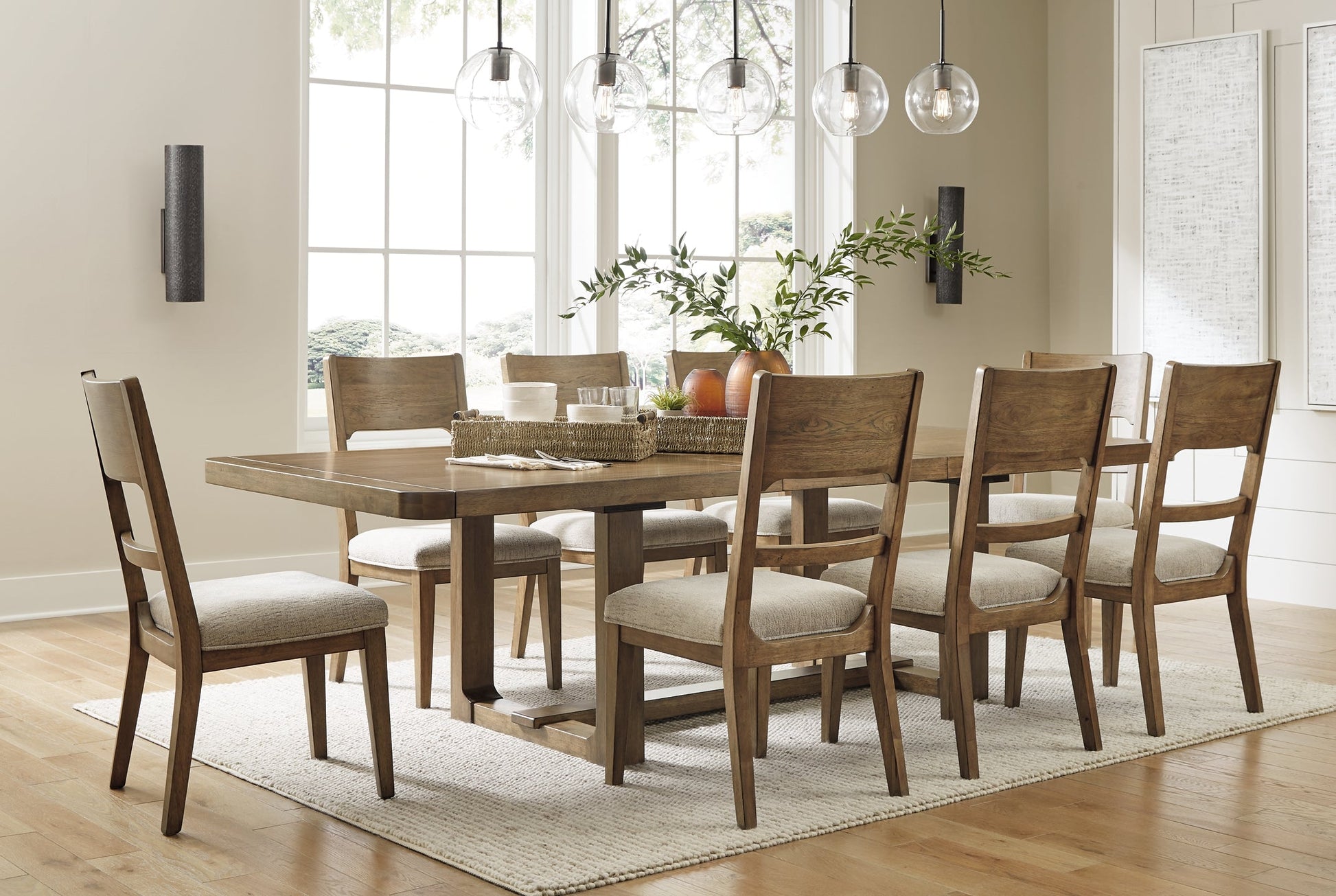 Cabalynn Dining Table and 8 Chairs at Walker Mattress and Furniture Locations in Cedar Park and Belton TX.
