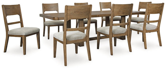 Cabalynn Dining Table and 8 Chairs at Walker Mattress and Furniture Locations in Cedar Park and Belton TX.