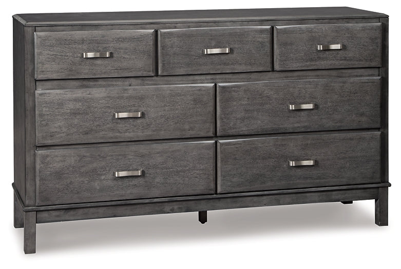 Caitbrook Queen Storage Bed with 8 Drawers with Dresser and Chest at Walker Mattress and Furniture Locations in Cedar Park and Belton TX.