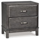 Caitbrook Two Drawer Night Stand at Walker Mattress and Furniture Locations in Cedar Park and Belton TX.