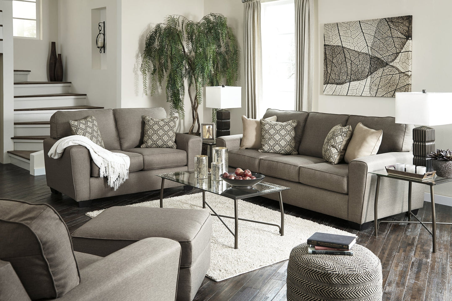 Calicho Sofa, Loveseat, Chair and Ottoman at Walker Mattress and Furniture Locations in Cedar Park and Belton TX.