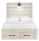 Cambeck Queen Panel Bed with 2 Storage Drawers at Walker Mattress and Furniture Locations in Cedar Park and Belton TX.