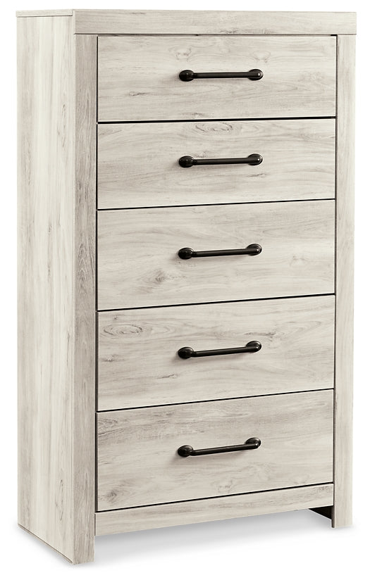 Cambeck Queen Panel Bed with 4 Storage Drawers with Mirrored Dresser, Chest and 2 Nightstands at Walker Mattress and Furniture Locations in Cedar Park and Belton TX.