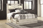 Cambeck Queen Panel Bed with 4 Storage Drawers with Mirrored Dresser, Chest and 2 Nightstands at Walker Mattress and Furniture Locations in Cedar Park and Belton TX.