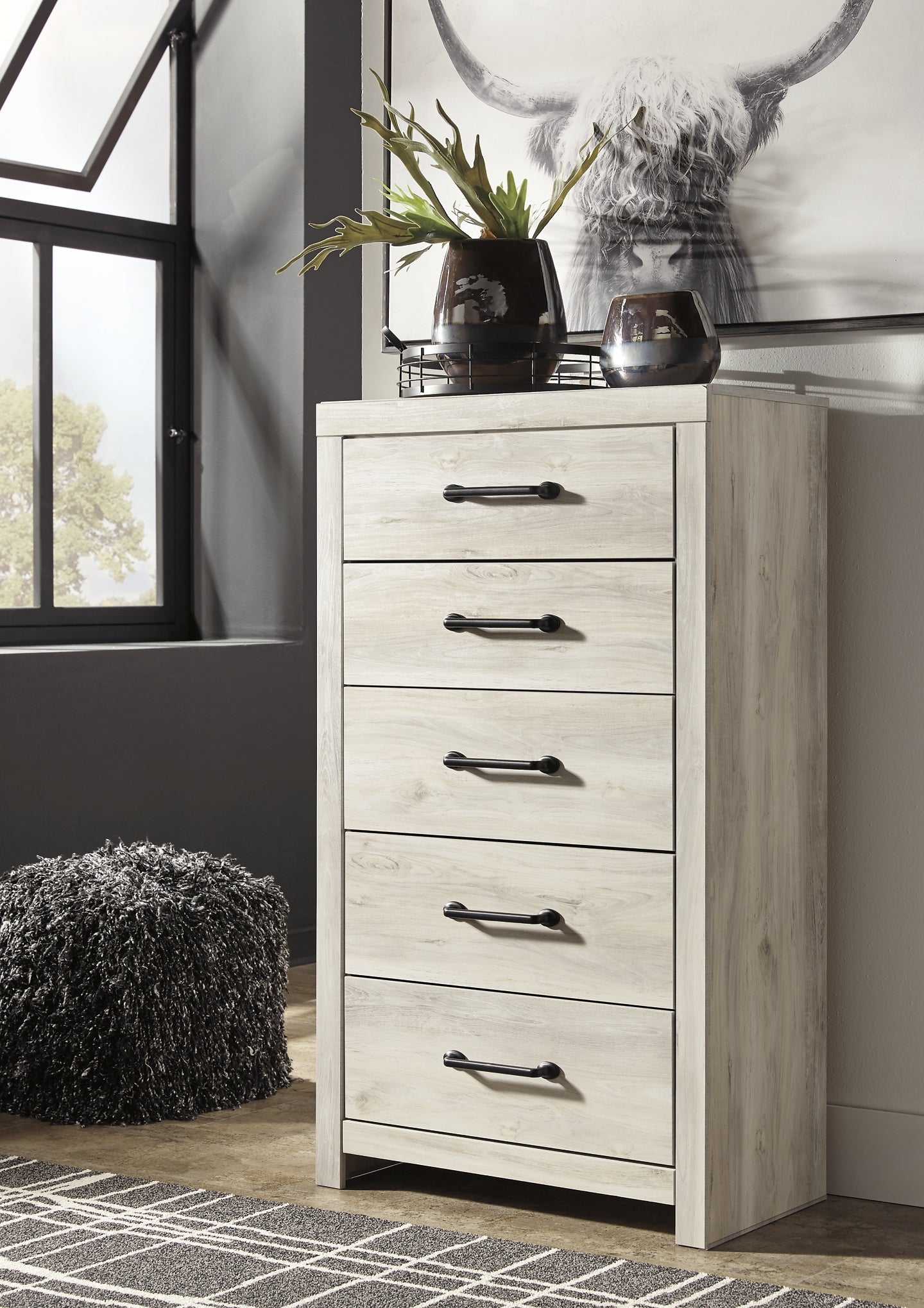 Cambeck Queen Panel Bed with 4 Storage Drawers with Mirrored Dresser, Chest and 2 Nightstands at Walker Mattress and Furniture Locations in Cedar Park and Belton TX.