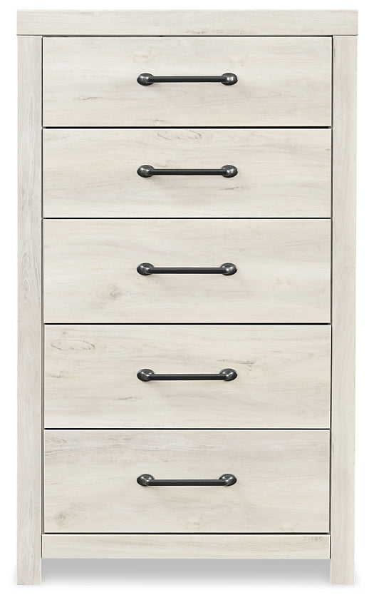 Cambeck Twin Panel Bed with Mirrored Dresser, Chest and 2 Nightstands at Walker Mattress and Furniture Locations in Cedar Park and Belton TX.