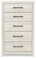 Cambeck Twin Panel Bed with Mirrored Dresser, Chest and 2 Nightstands at Walker Mattress and Furniture Locations in Cedar Park and Belton TX.