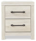 Cambeck Two Drawer Night Stand at Walker Mattress and Furniture Locations in Cedar Park and Belton TX.
