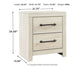 Cambeck Two Drawer Night Stand at Walker Mattress and Furniture Locations in Cedar Park and Belton TX.