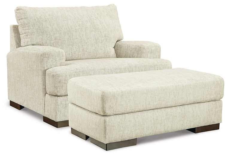 Caretti Chair and Ottoman at Walker Mattress and Furniture Locations in Cedar Park and Belton TX.