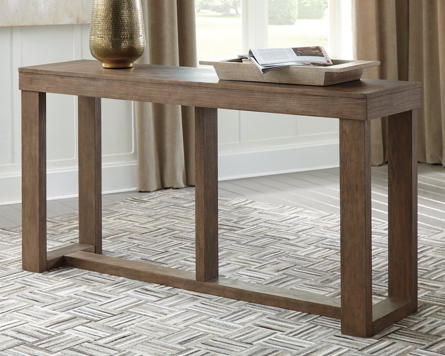 Cariton Sofa Table at Walker Mattress and Furniture Locations in Cedar Park and Belton TX.