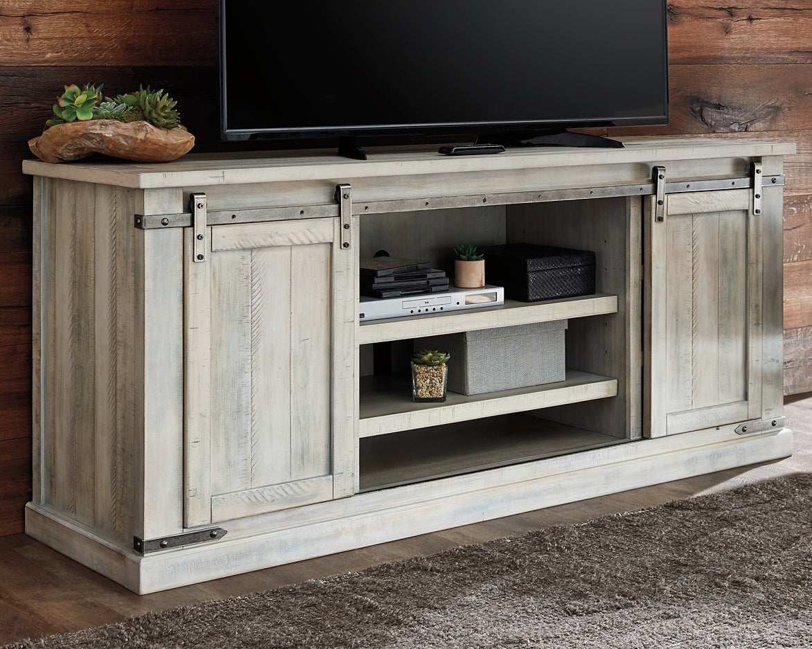 Carynhurst Extra Large TV Stand at Walker Mattress and Furniture Locations in Cedar Park and Belton TX.