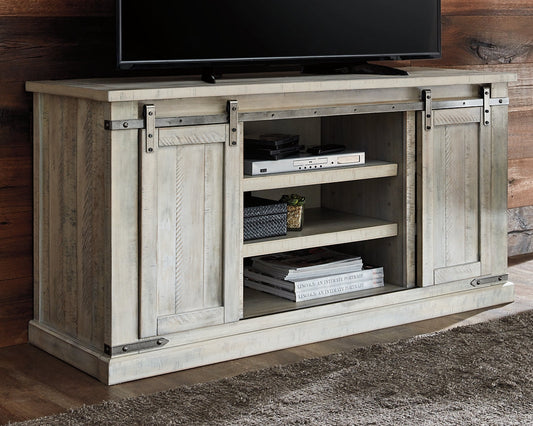 Carynhurst Large TV Stand at Walker Mattress and Furniture Locations in Cedar Park and Belton TX.