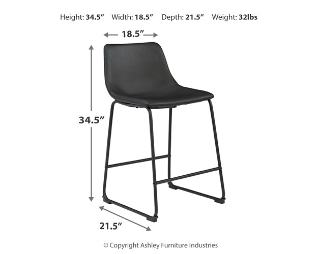 Centiar Counter Height Dining Table and 2 Barstools at Walker Mattress and Furniture Locations in Cedar Park and Belton TX.