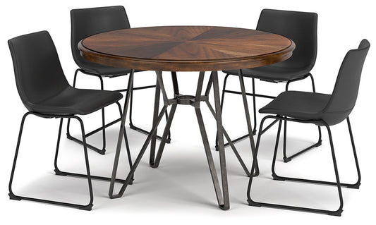 Centiar Dining Table and 4 Chairs at Walker Mattress and Furniture Locations in Cedar Park and Belton TX.