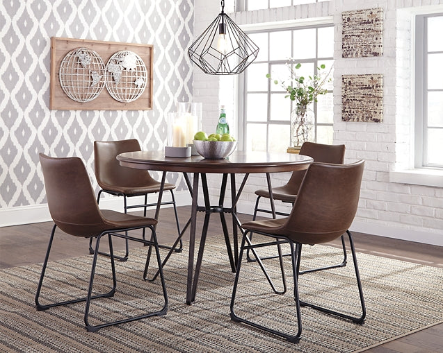 Centiar Dining Table and 4 Chairs at Walker Mattress and Furniture Locations in Cedar Park and Belton TX.