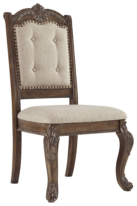 Charmond Dining UPH Side Chair (2/CN) at Walker Mattress and Furniture Locations in Cedar Park and Belton TX.