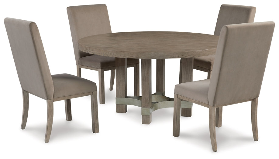 Chrestner Dining Table and 4 Chairs at Walker Mattress and Furniture Locations in Cedar Park and Belton TX.