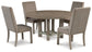 Chrestner Dining Table and 4 Chairs at Walker Mattress and Furniture Locations in Cedar Park and Belton TX.